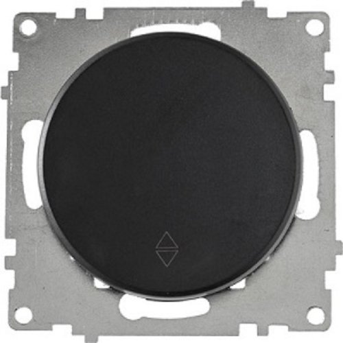 Переключатель без рамки OneKeyElectro Florence 1-кл. перекрестный черный картинка